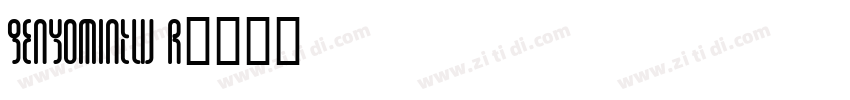 GenYoMinTW R字体转换